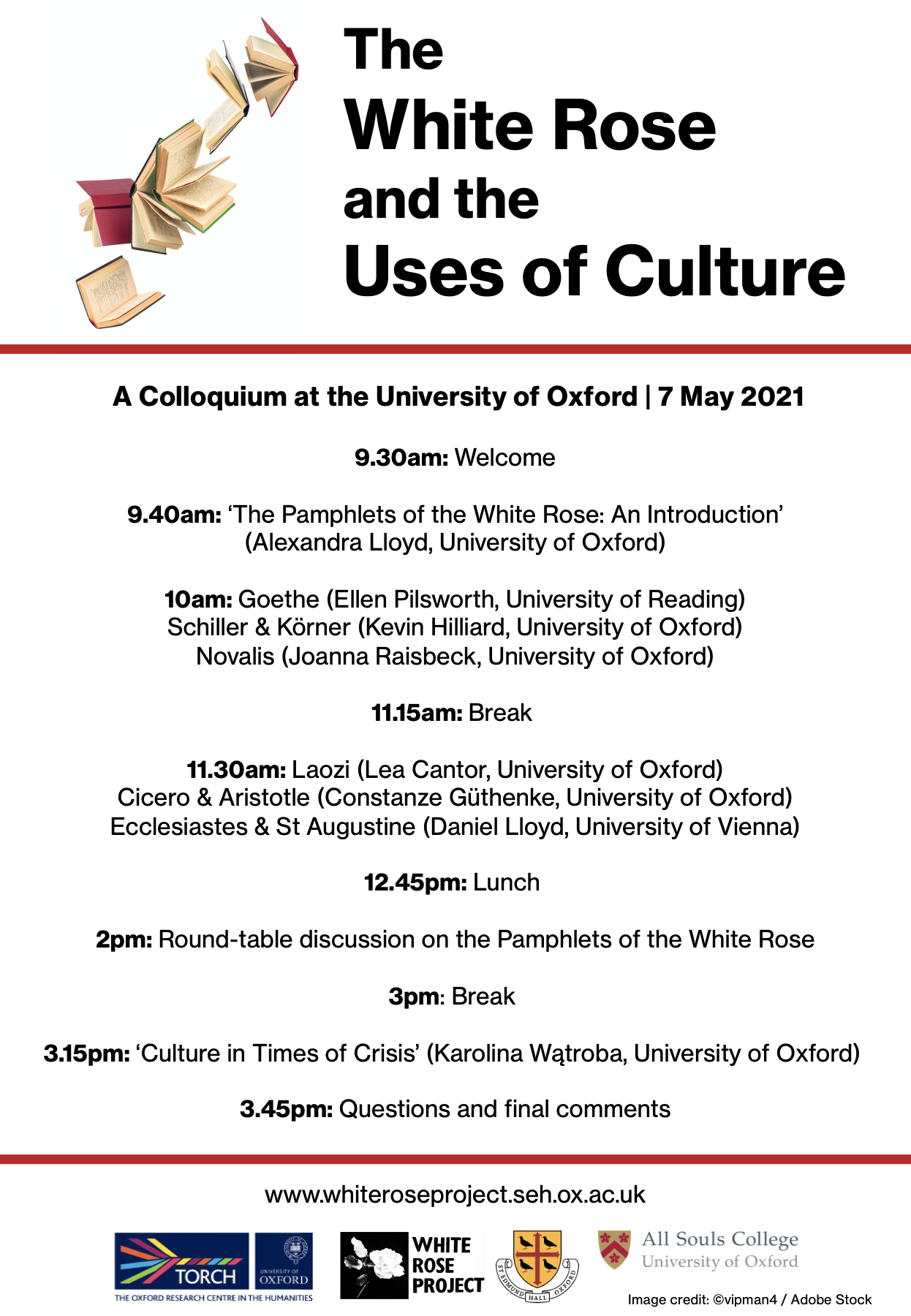 Event The White Rose and the Uses of Culture White Rose Project